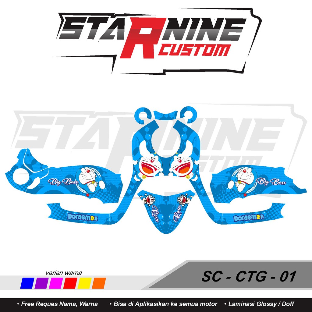 sticker scoopy 2021 doraemon sticker full body scoopy 2021 biru