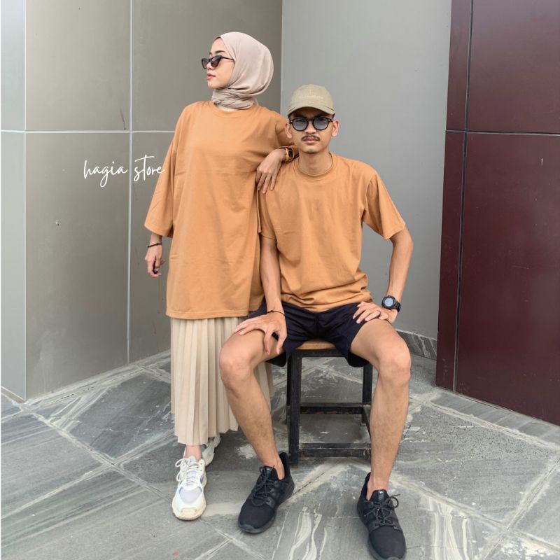 BRISIA COUPLE BY HAGIA |  SUDAH COUPLE Kaos oversize dan Kaos pria