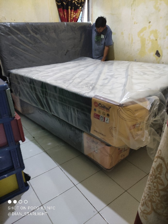 Kasur/ Springbed Central Imperium Pocket Spring Double Plush Top