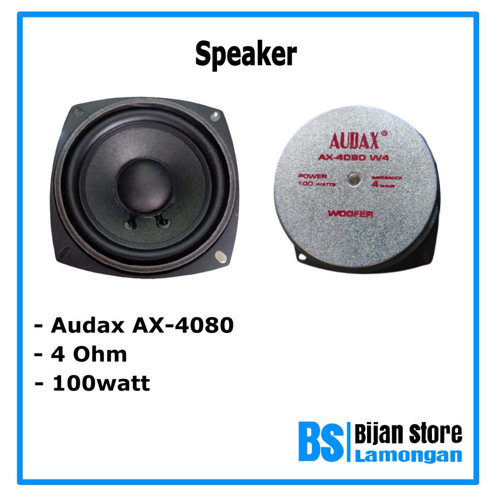 Box Planar Komplit Isian Speaker Audax 4Inch 100watt Plus Kabel Spikon Mini Siap Pakai Sound Miniatur Ampli Amplifier