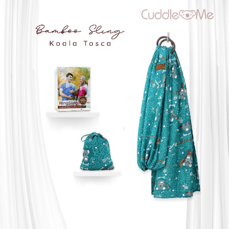 B1203 Cuddle Me Gendongan Bayi Ring Sling Bamboo Sling Ringsling Cuddleme Murah M Shape Jarik-Koala Tosca