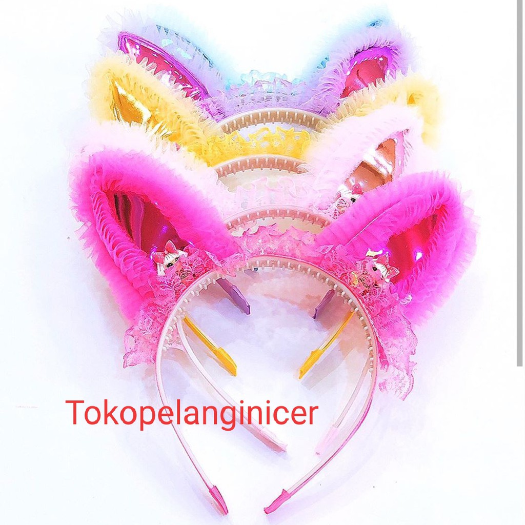 Bando Tanduk pita Aksesoris Rambut Anak Headband Lucu Tokopelanginicer