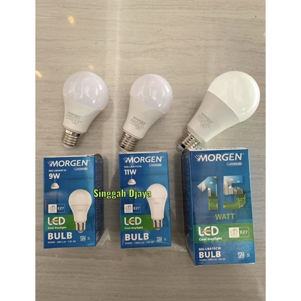 LEd Morgen Legend putih & Kuning 15 watt , 11w, 9w