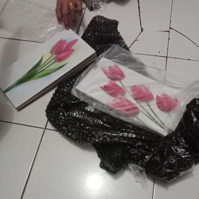 Poster Kayu Abstrak Vintage Bunga Tanaman Hiasan Dinding Dekorasi Rumah