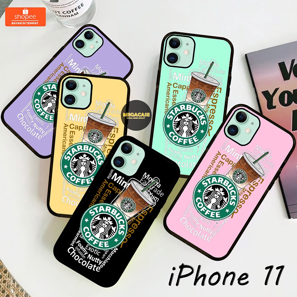Megacase - Starbuck Macaron Case Iphone 11 / IPHONE 5 / IPHONE 6 / IPHONE 7 / IPHONE 8 / IPHONE 6 LU