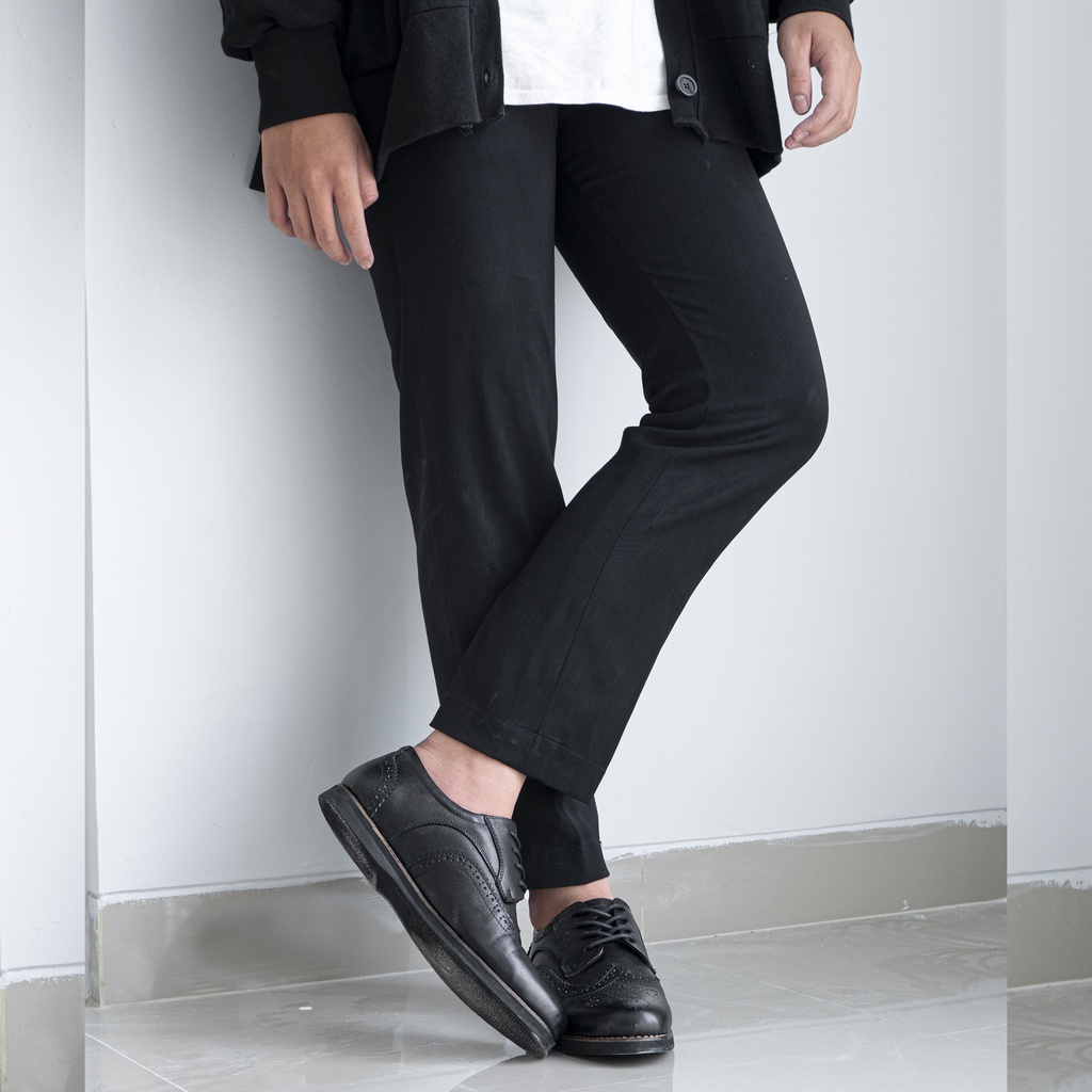 Sepatu Pantofel Pria Formal Oxford Kulit Asli Original Fordza D332