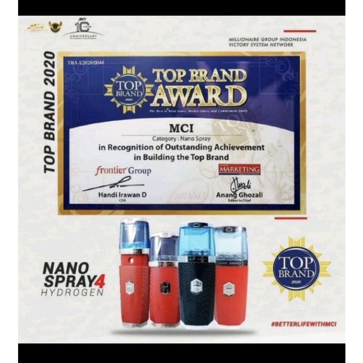 Nano spray MCI/produk original MCI/nano spray v4