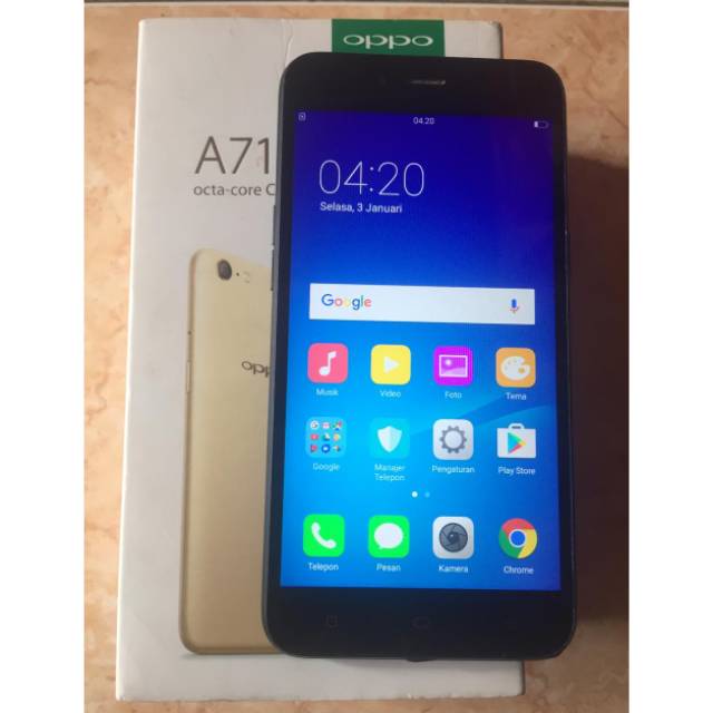 Oppo a71 - Ram 2/16  - Second Berkualitas