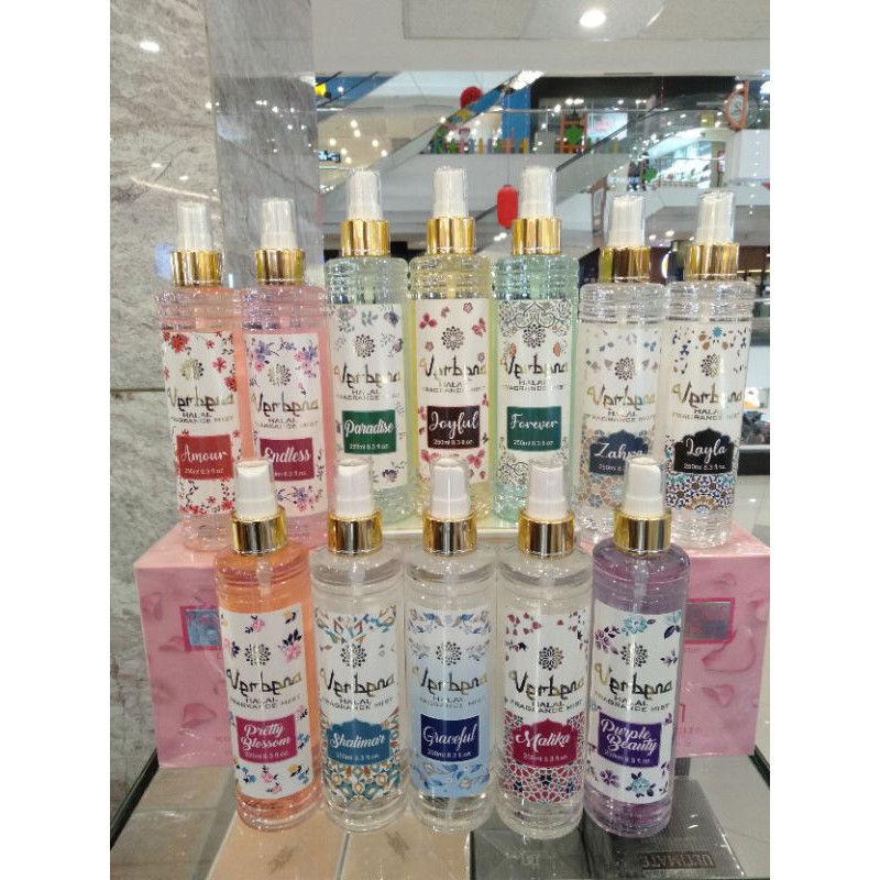 Bodymist and Fragrance Mist Dari Brand Verbana.12 Varian Aroma.