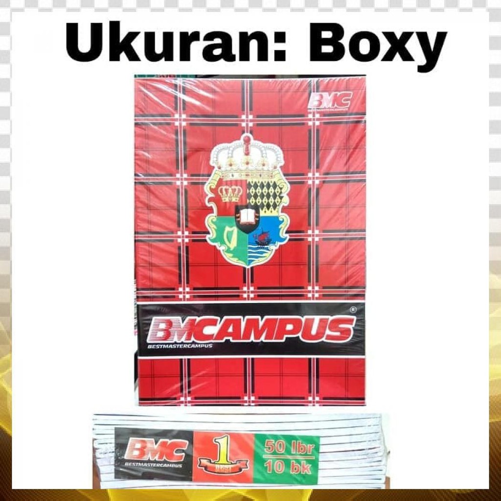 

Buku Tulis Campus 50 Lembar -Boxy - Per Pack - Isi 10 Buku