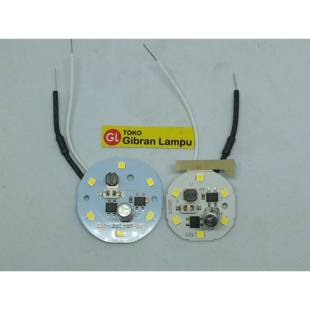 PCB Mata Lampu LED 5w KW1 Tanpa Driver - DOB LED AC 5 Watt Langsung 220V (ACR)