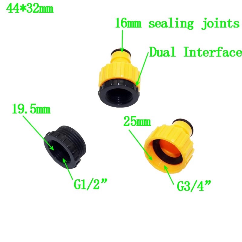 Quick Connector Male To Female Thread 3/4 &amp; 1/2 inci Konektor Kran