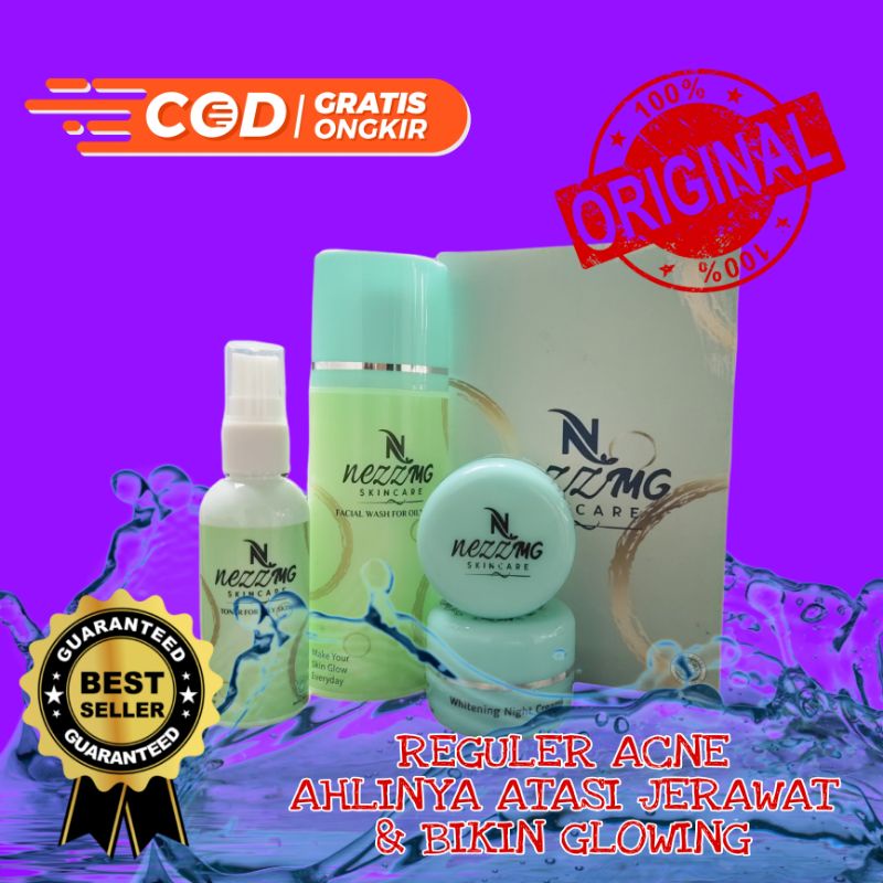 Nezzmg SkinCare Reguler Acne Series | Nezzmg Reguler Acne | Nezzmg Acne Ori | Nezzmg Hijau | Nezzmg 