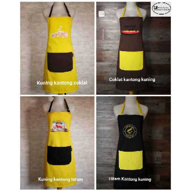 Celemek apron combination  warna Celemek pria wanita Celemek masak Celemek kitchen