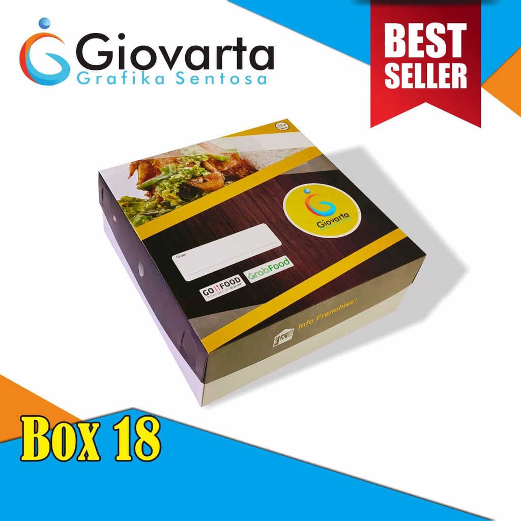 Jual Box Makanan / Lunch Box Paper / Paper Box Lunch Custom Desain ...