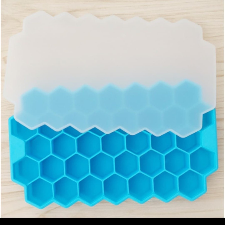 cetakan es batu silikon honey combs mold coklat jelly ice cube tray on