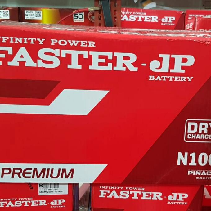 Aki 12v 100ah N100 Faster