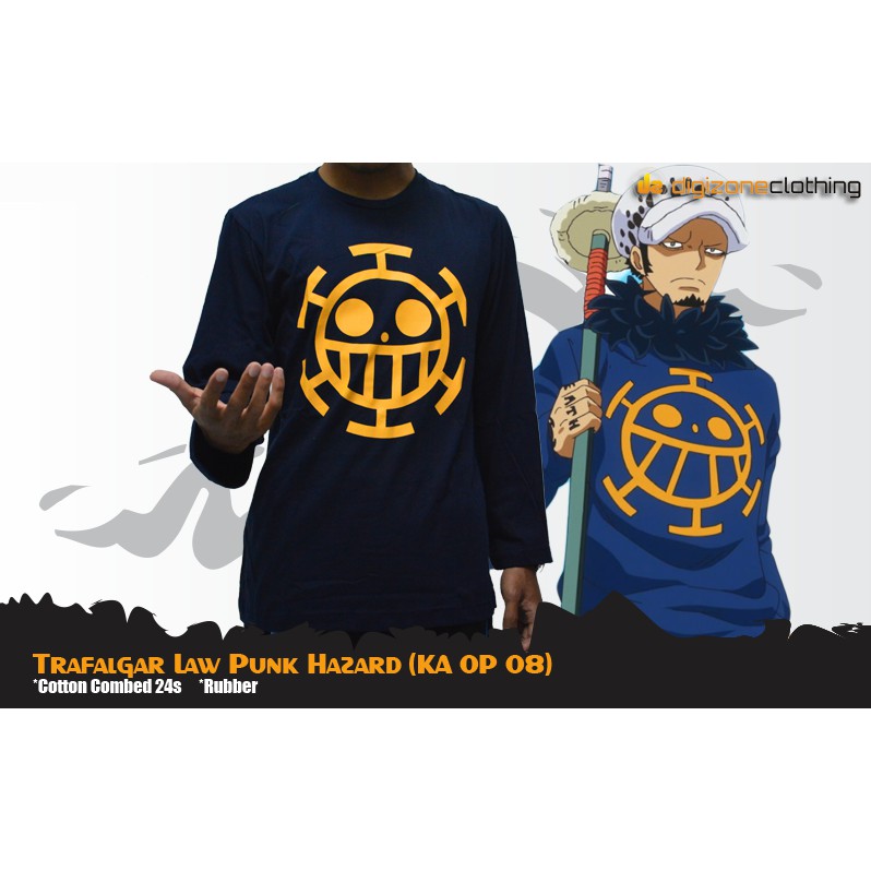 Kaos Pria Anime One Piece Punk Hazard Lengan Panjang - KA OP 08