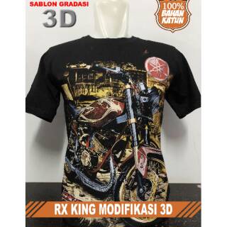 Jual KAOS RX KING MODIFIKASI 3D / KAOS MOTOR / KAOS RACING / KAOS PRIA