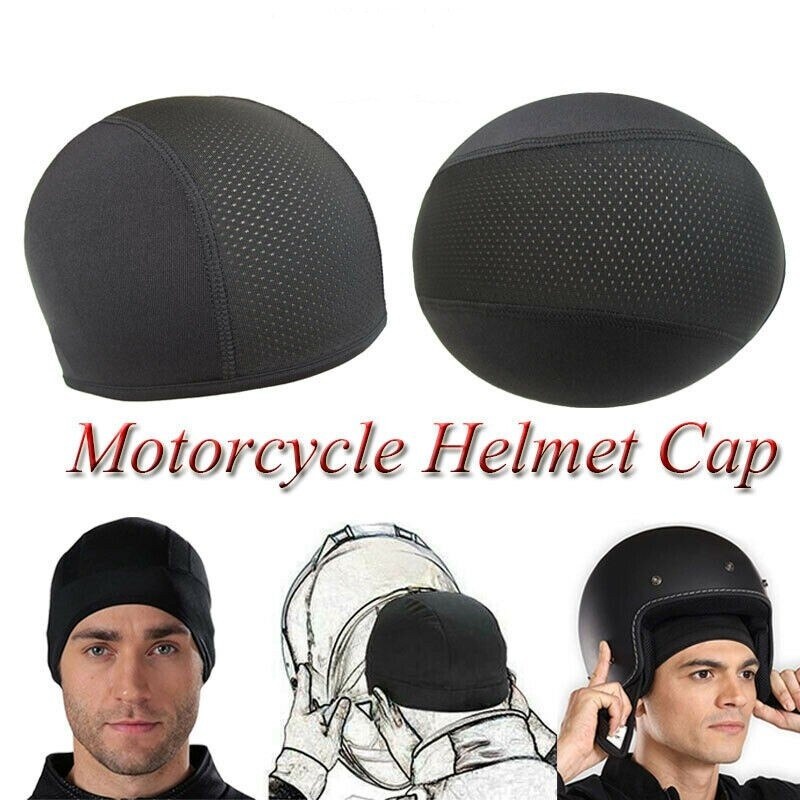 [BISA COD] Topi Cover Beanie dalam pelindung kepala helm motor sepeda inner cap