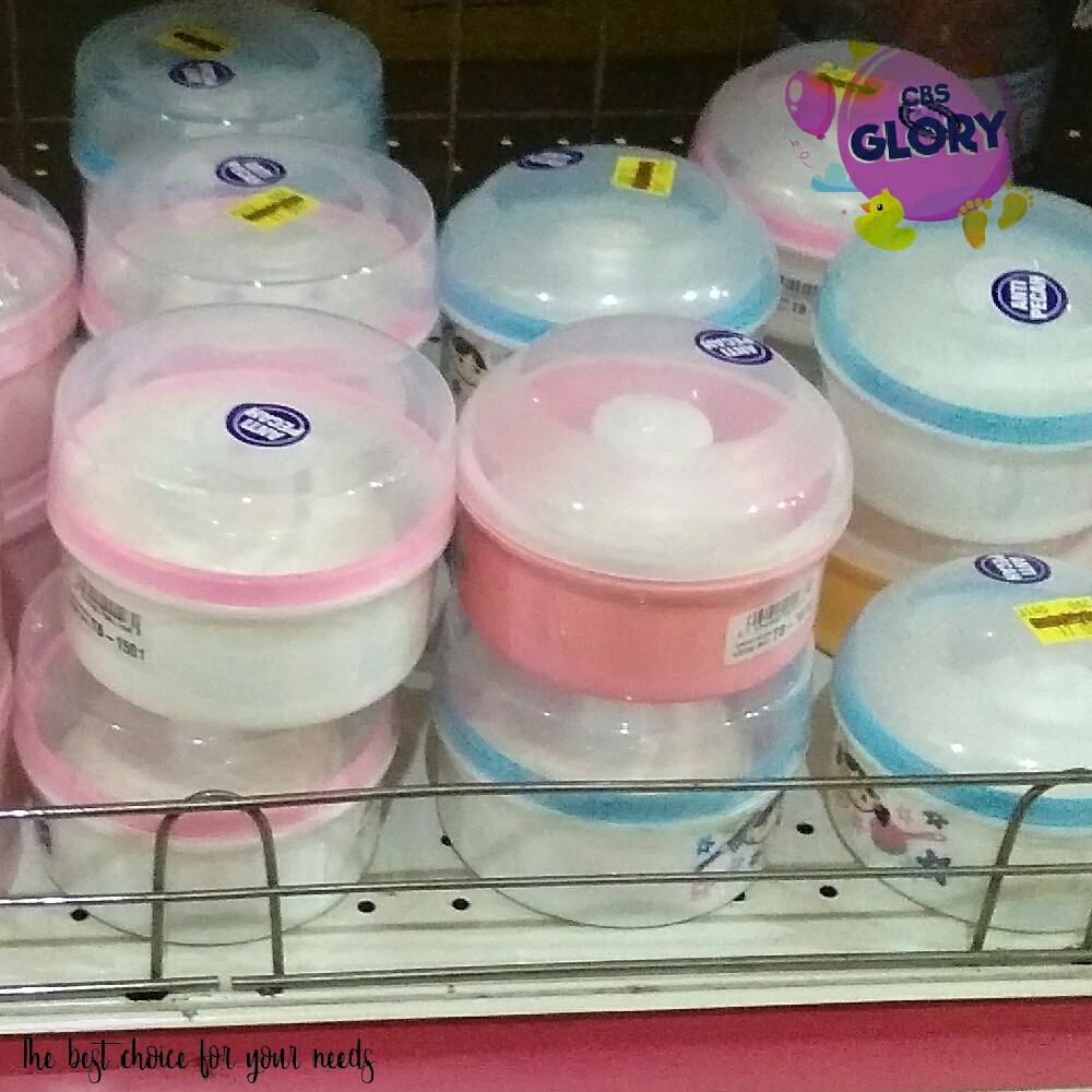 Tempat Bedak Bayi Lusty Bunny Free Puff Anti Pecah/Wadah Bedak Bayi