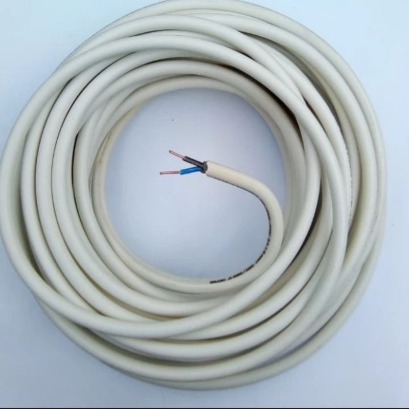 Kabel listrik Eterna NYM 2x1,5 mm kawat putih harga per meter