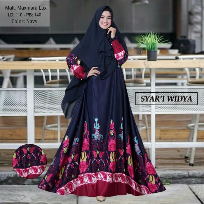 NEW MT 124152 GAMIS SYARI WIDYA NAVY