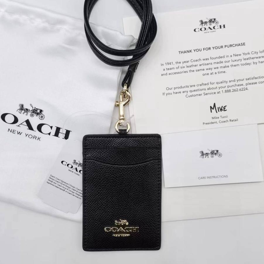 

Promosi Baru!!! Coach Metal LOGO Lanyard ID Card Holder Name Tag Delapan Warna 100% Asli