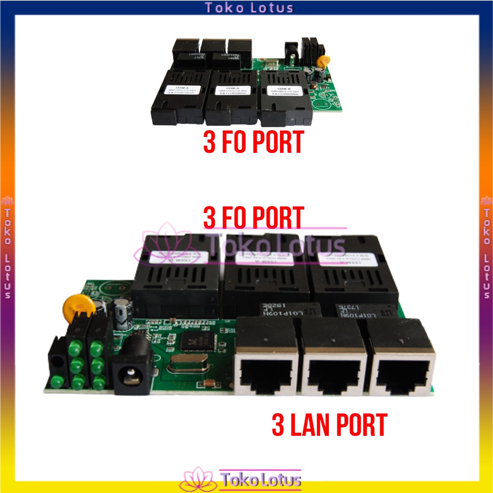 10/100M Reverse POE Media Converter 3F3E Switch Ethernet Media Fiber Optik  Green Board