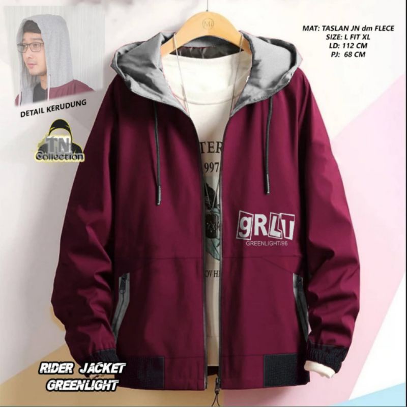 Bomber Rider Greenlight//Bomber Pria//BOMBER MURAH /Bomber polos