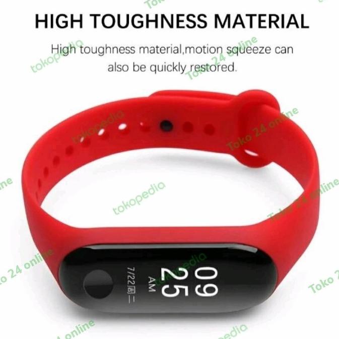 Strap Original Mi Band 5 Karet Gelang Mi Band 5 Mijobs Miband 5 (Promo)