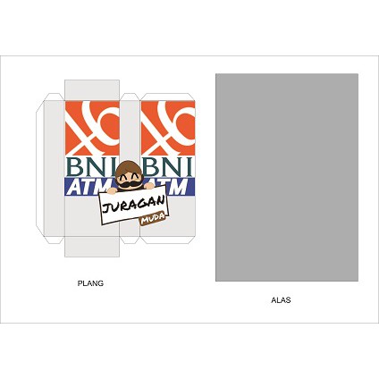 DIY Diorama Papercraft Miniatur Kantor BNI dan ATM BNI