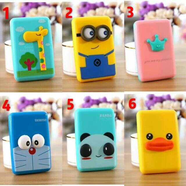 Travelmate JUAL Dompet kartu 3D karakter animal hewan lucu card holder