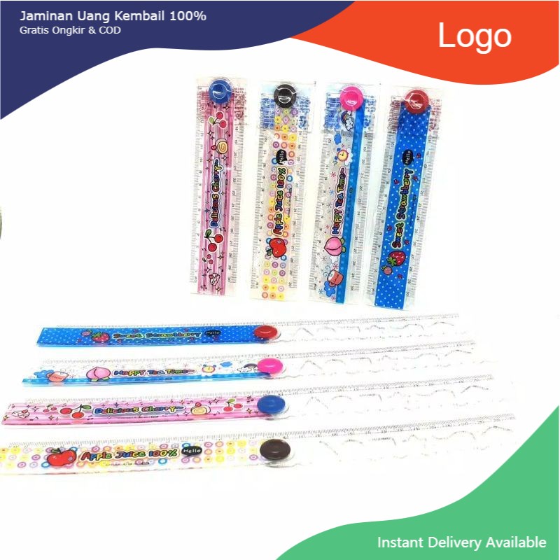 

Termurah Penggaris 30cm lipat 15cm mistar karakter anak sekolah