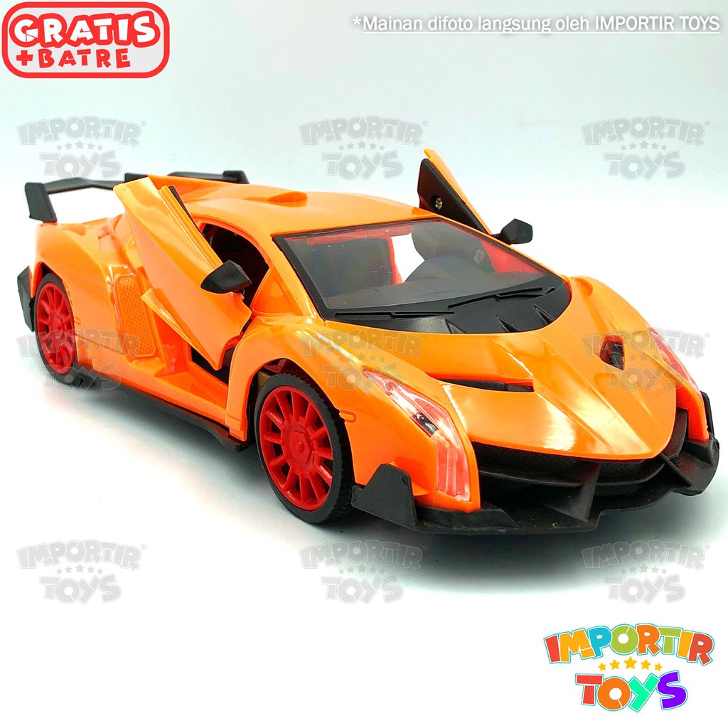 SUPERCAR Mobil Remot RC Ferrari Lamborghini &quot;AUTOMATIC DOORS&quot; +LAMPU