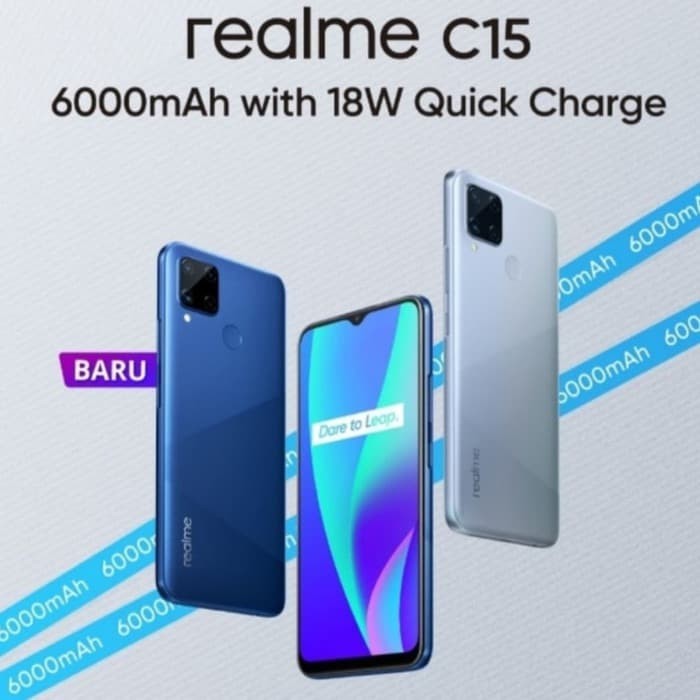 Realme C15 Ram 3/64gb Garansi Resmi Realme Indonesia