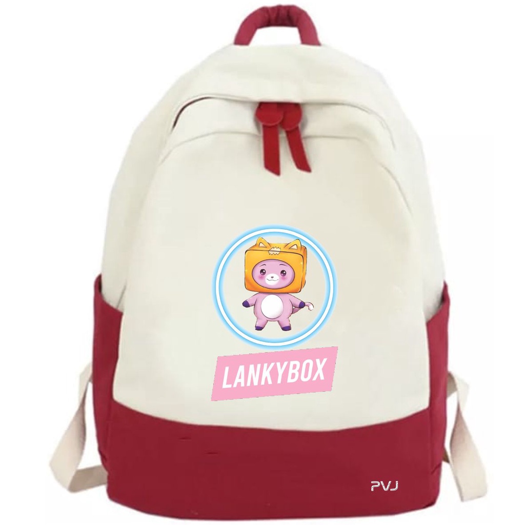 PVJ Tas lanxybox Ransel Anak Sekolah Laki laki dan Perempuan SD