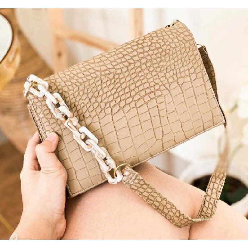Slingbag croco, tas selempang, handbag
