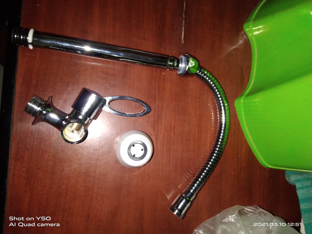 Kran Angsa Flexibel Besi Kuping Kepala Kecil Bagus - Kran Angsa Tembok Murah - Kran Bak Cuci Piring