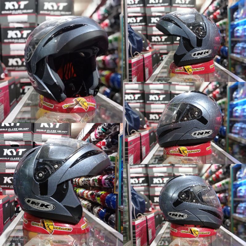HELM INK-KYT-MDS PRO RIDER MODULAR SERIES 100% ORIGINAL-Ink modular top gun