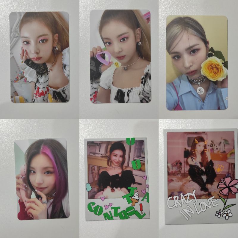 OFFICIAL PHOTOCARD ITZY CRAZY IN LOVE LOCO LIA YEJI RYUJIN CHAERYONG YUNA