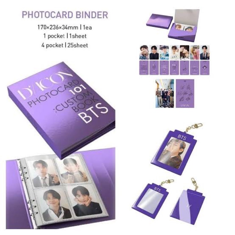 SHARING DICON BTS BINDER & KEYRING MURAH