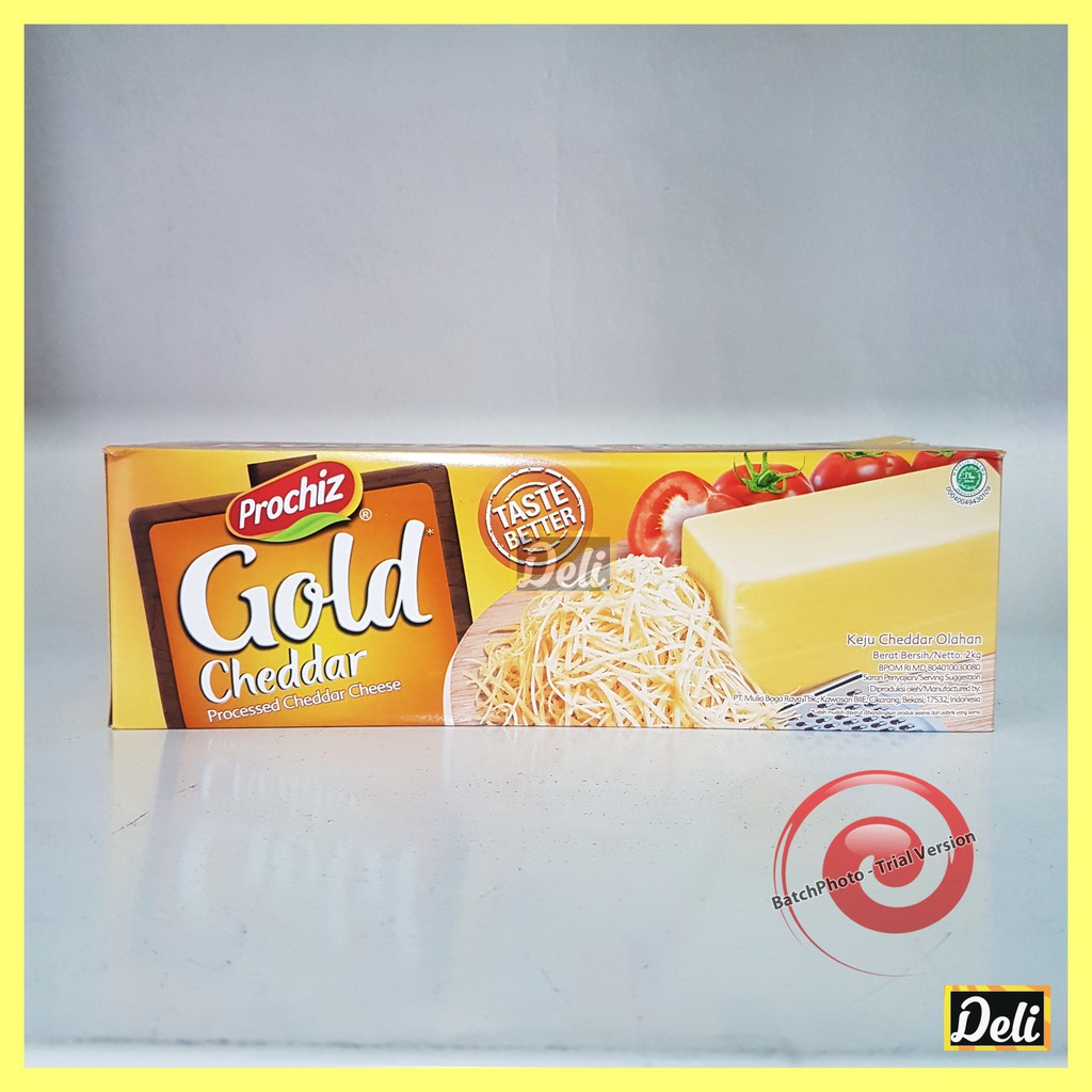 

Keju Balok / Keju Blok Prochiz Gold Cheddar 2kg