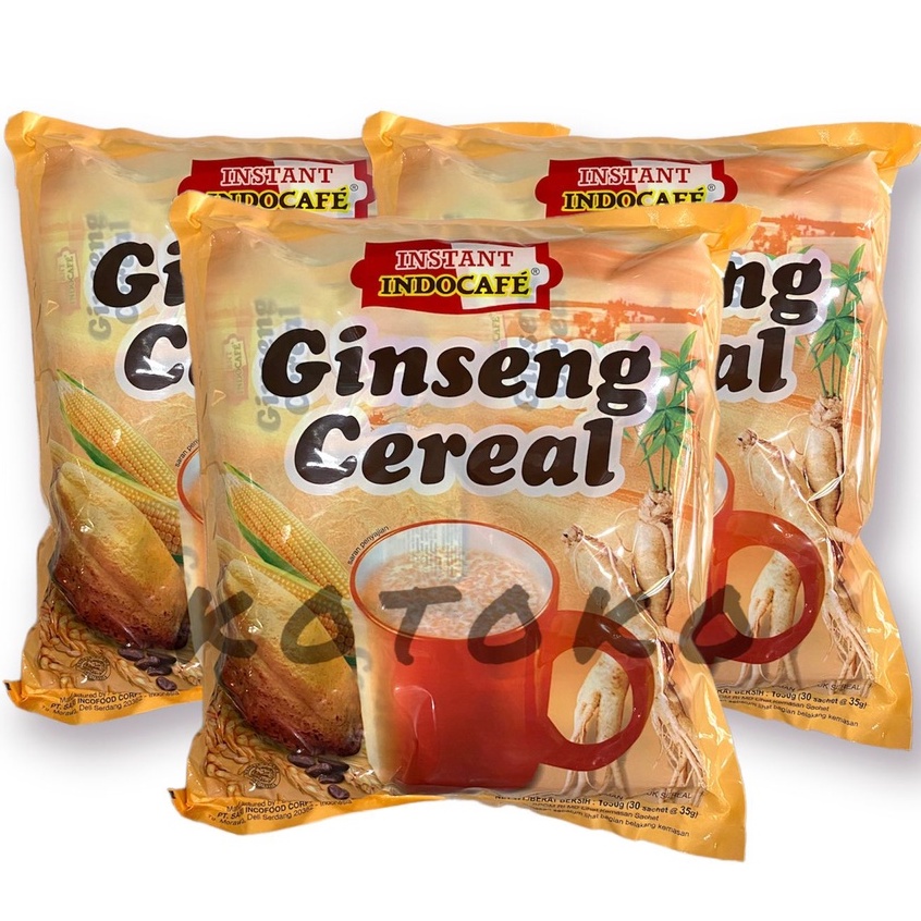 

Indocafe Ginseng Sereal Instant Isi 30 Sachet / Indocafe Sereal