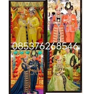 baju pengantin adat Gorontalo lengkap aksesoris