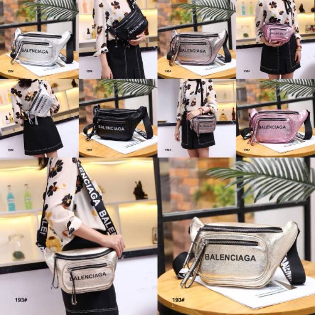 BALENCIAGA Waist Bag Silver HDW
Belt Park V-193