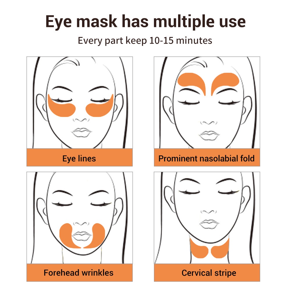 【asli】ALLPHV Vitamin C Eye Mask Masker Mata Melembabkan Kosmetik Murah Whitening Anti Aging Wrinkles Remove Dark Circle Eye