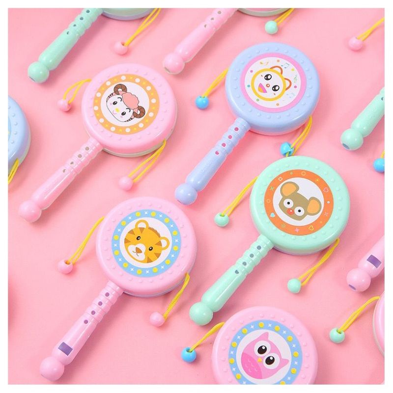 Whistle Drum Shaker Mainan Bayi Rattle Genggam Rattle Stick