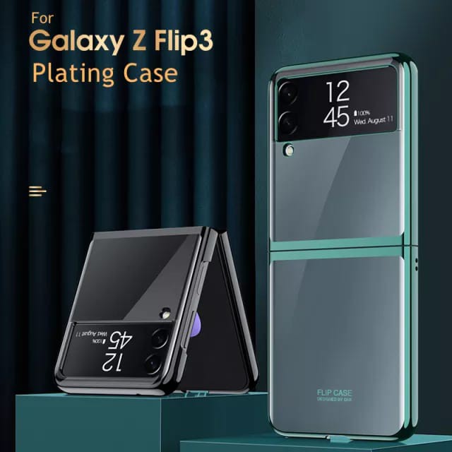 CASE SAMSUNG GALAXY Z FLIP 4 5G FLIP 3 LUXURY PLATING FRAME