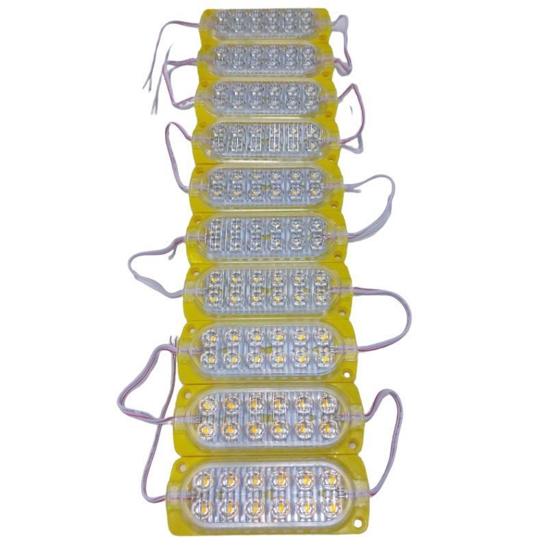 Modul Lampu Ultrasonic LED 12 Mata 12W 12Volt 24Volt Supersonic Waterproof 12V 24V 12 Volt 24 Volt Motor Mobil Neon Box